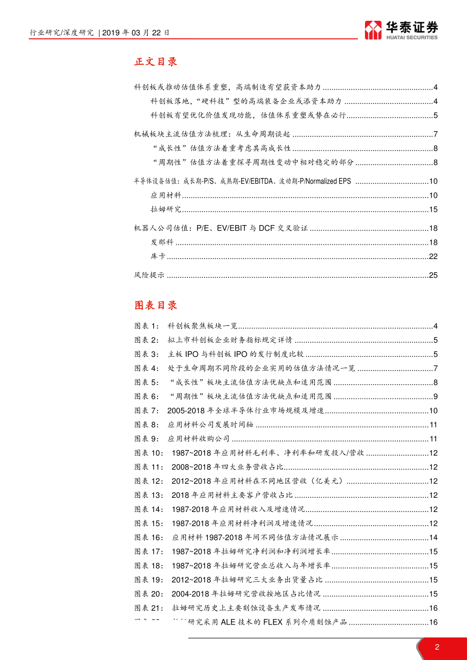 机械设备行业科创板系列报告：浅谈机械设备行业估值方法及案例-20190322-华泰证券-26页.pdf_第3页