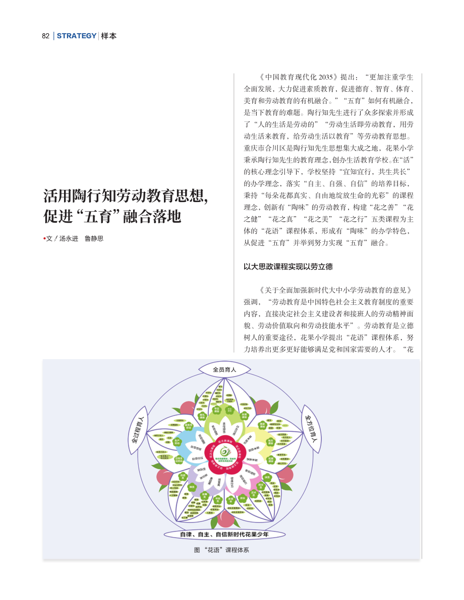 活用陶行知劳动教育思想%2C促进“五育”融合落地.pdf_第1页