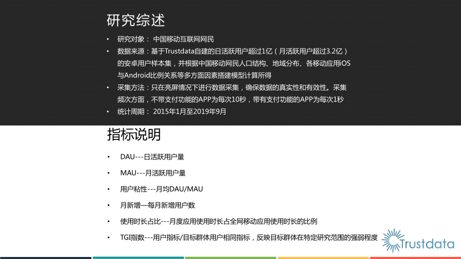 Trustdata-2019年1-9月中国移动互联网行业发展分析报告-2019.10-78页.pdf_第3页