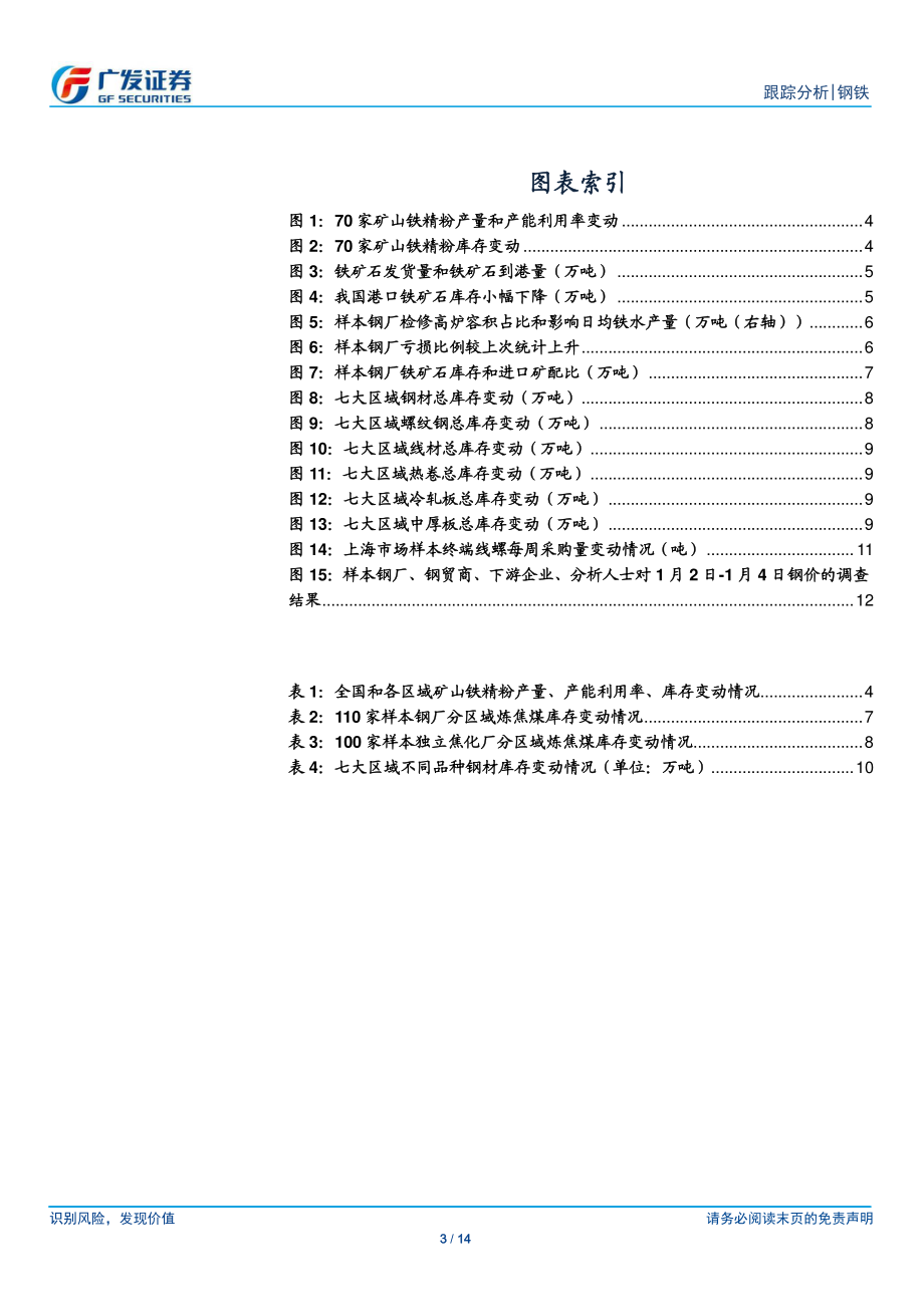 钢铁行业矿山、钢厂、钢贸商动态跟踪：外矿发货量大幅上升高炉检修率微幅下降亏损比例上升-20181229-广发证券-14页.pdf_第3页