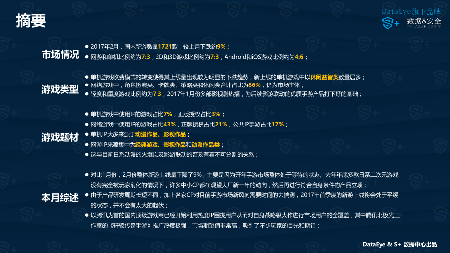 DataEye&S+ ：2017年2月国内手游新品洞察报告.pdf_第2页