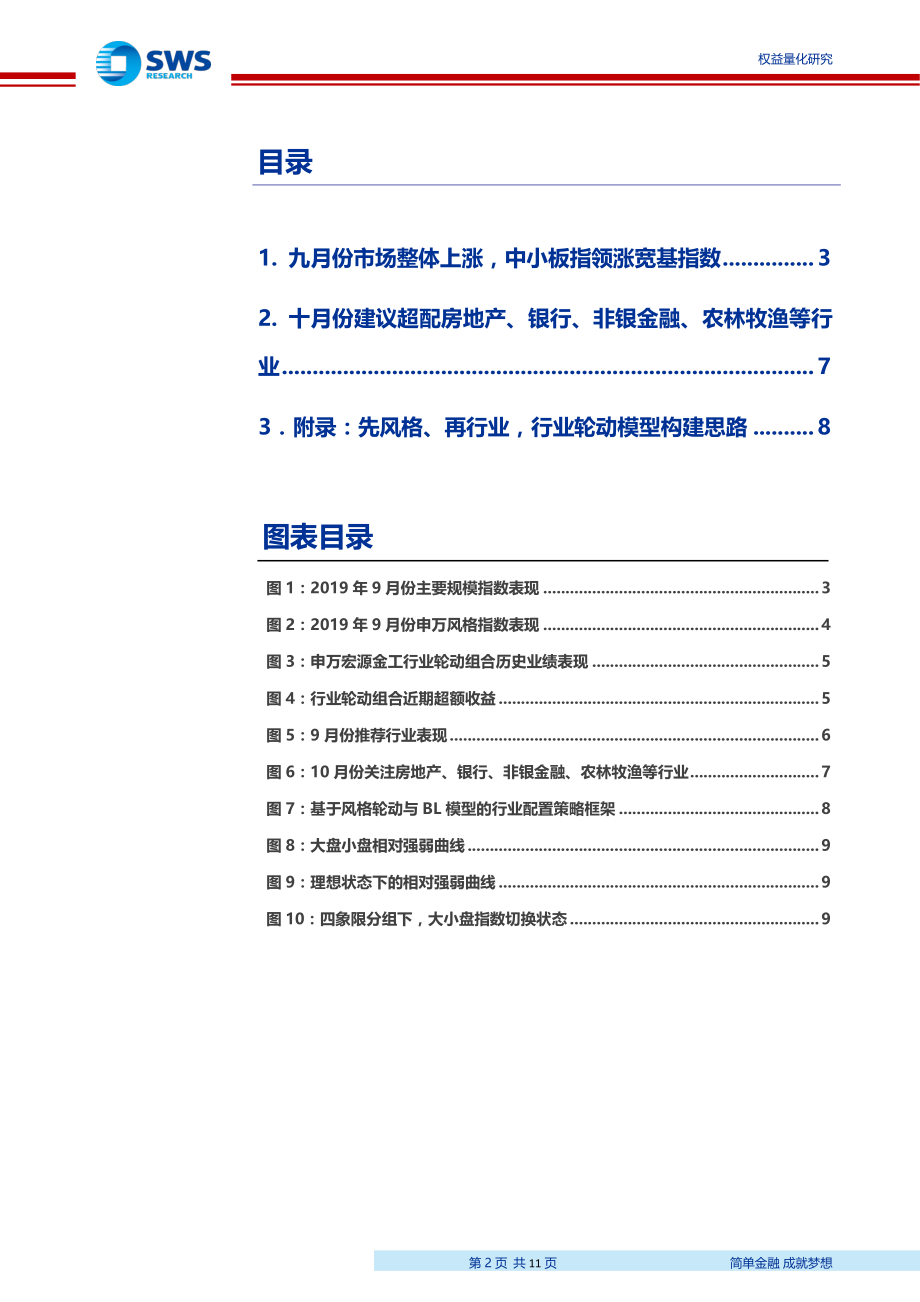 金工行业轮动策略月报：9月组合战胜基准2.53％10月建议关注房地产、银行、非银金融、农林牧渔等行业-20191008-申万宏源-11页 (2).pdf_第3页