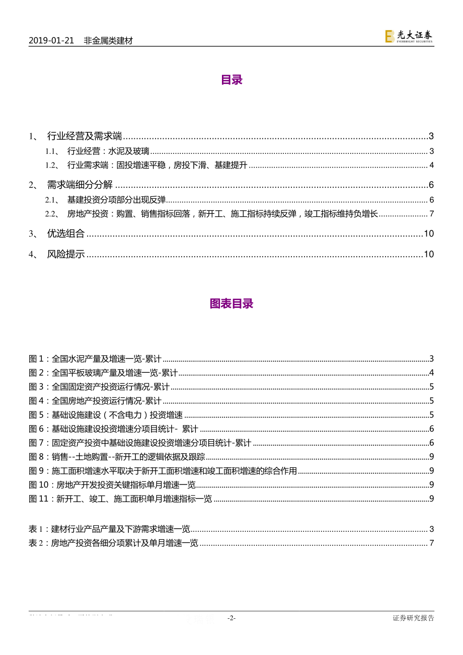 非金属类建材行业：2018年1~12月建材行业需求端数据点评-20190121-光大证券-13页.pdf_第3页