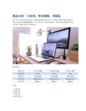 竞品分析：小红书、考拉海购、洋码头 (2).pdf