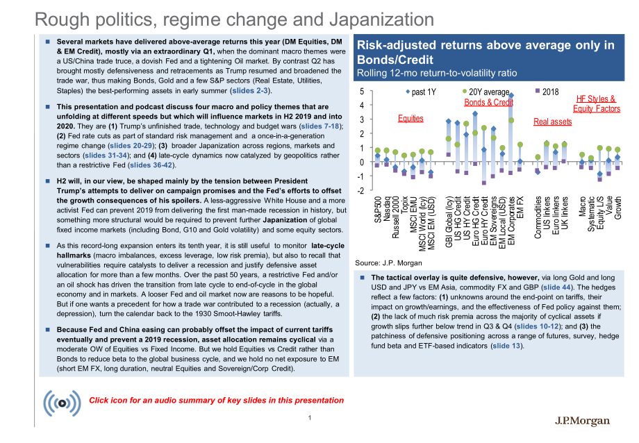 J.P. 摩根-全球-投资策略-年中跨资产展望与策略：粗糙的政治、政权更迭、日本化和市场受限-2019.6.13-58页 (2).pdf_第3页