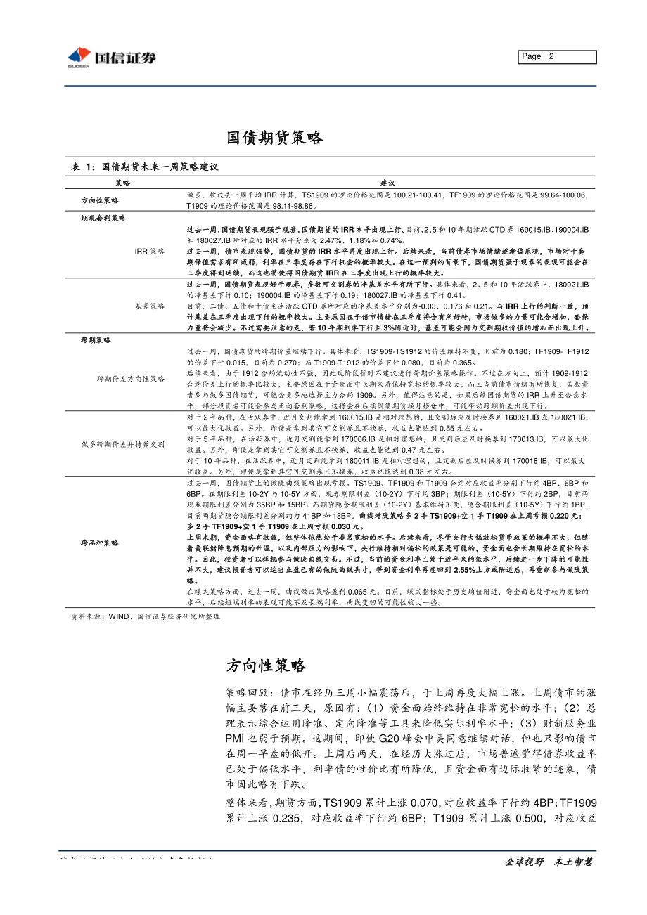 固定收益衍生品策略周报：宽松预期带动下债市上涨明显-20190708-国信证券-16页.pdf_第3页