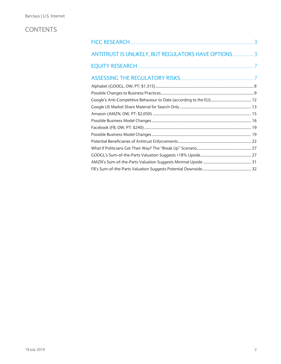 巴克莱-美股-互联网服务业-美国互联网：分手很难-2019.7.18-43页.pdf_第3页
