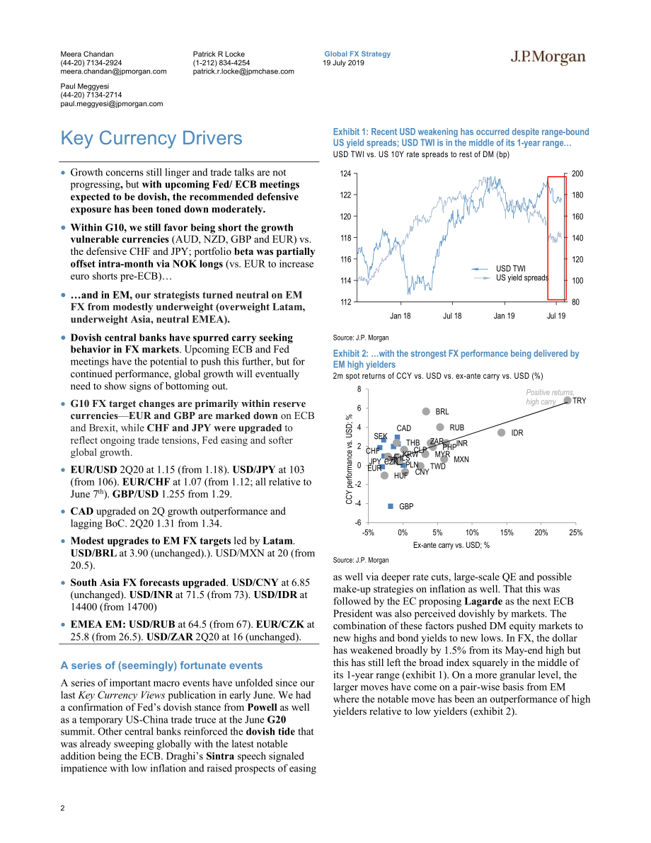 J.P. 摩根-全球-外汇策略-核心通货观点：美联储对美元采取的是双管齐下的政策-2019.7.19-48页.pdf_第3页