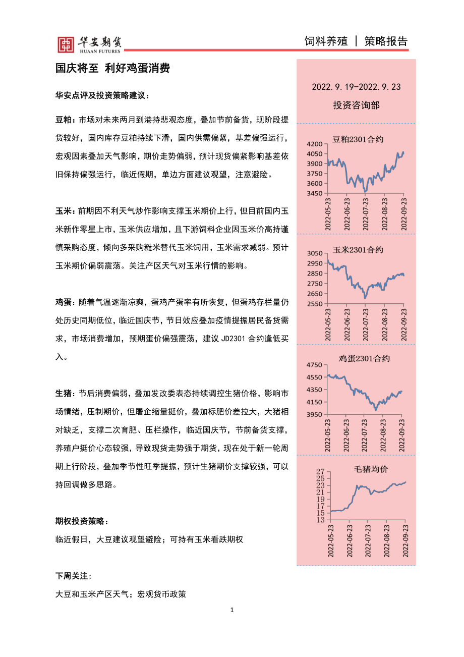 20220924-华安期货-饲料养殖周报：国庆将至利好鸡蛋消费.pdf_第2页