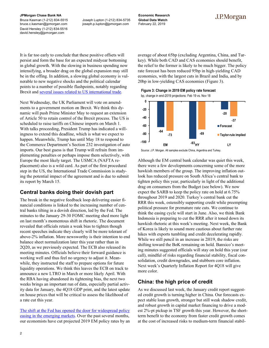 J.P. 摩根-全球-宏观策略-全球宏观数据观察-2019.2.22-92页.pdf_第3页