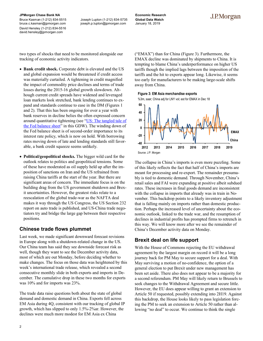J.P. 摩根-全球-宏观策略-全球宏观数据观察-2019.1.18-88页.pdf_第3页