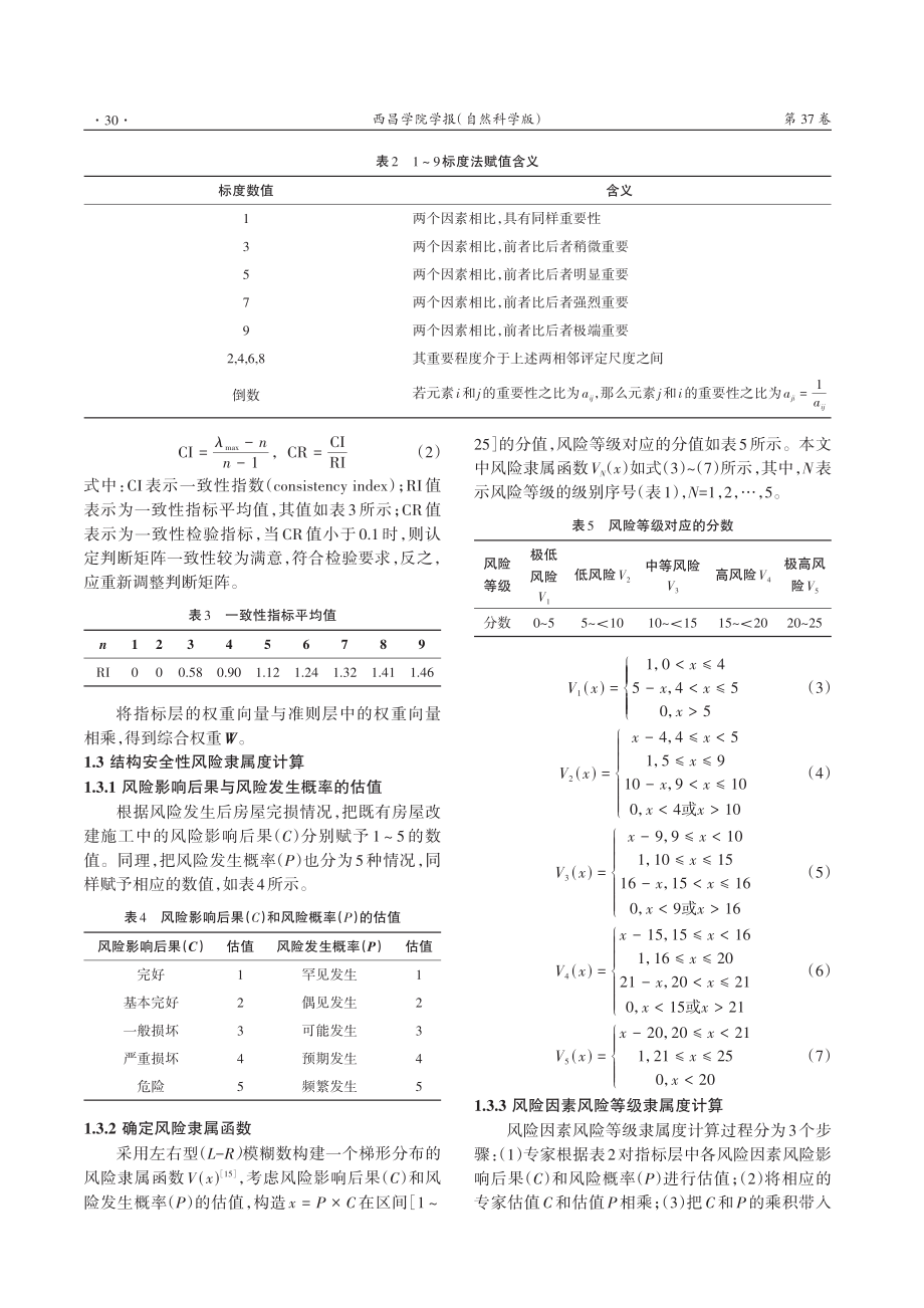 基于FAHP的既有房屋改建施工安全风险评估模型及应用.pdf_第3页