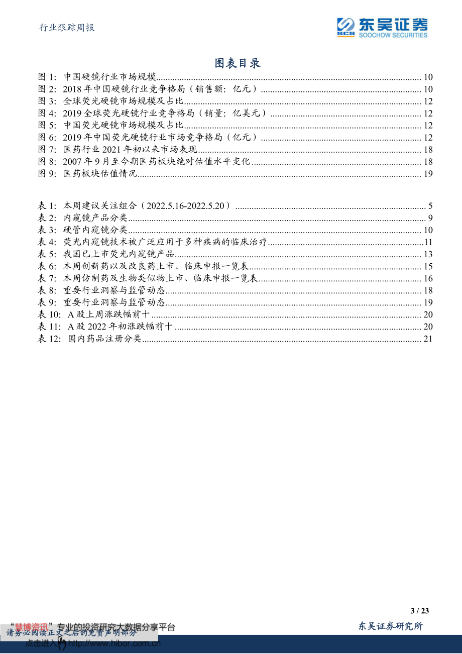 20220522-东吴证券-医药生物行业跟踪周报：内窥镜CDMO或将超预期关注海泰新光等.pdf_第3页