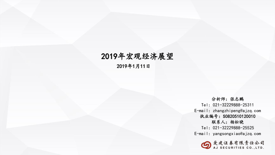 2019年宏观经济展望-20190111-爱建证券-37页.pdf_第1页