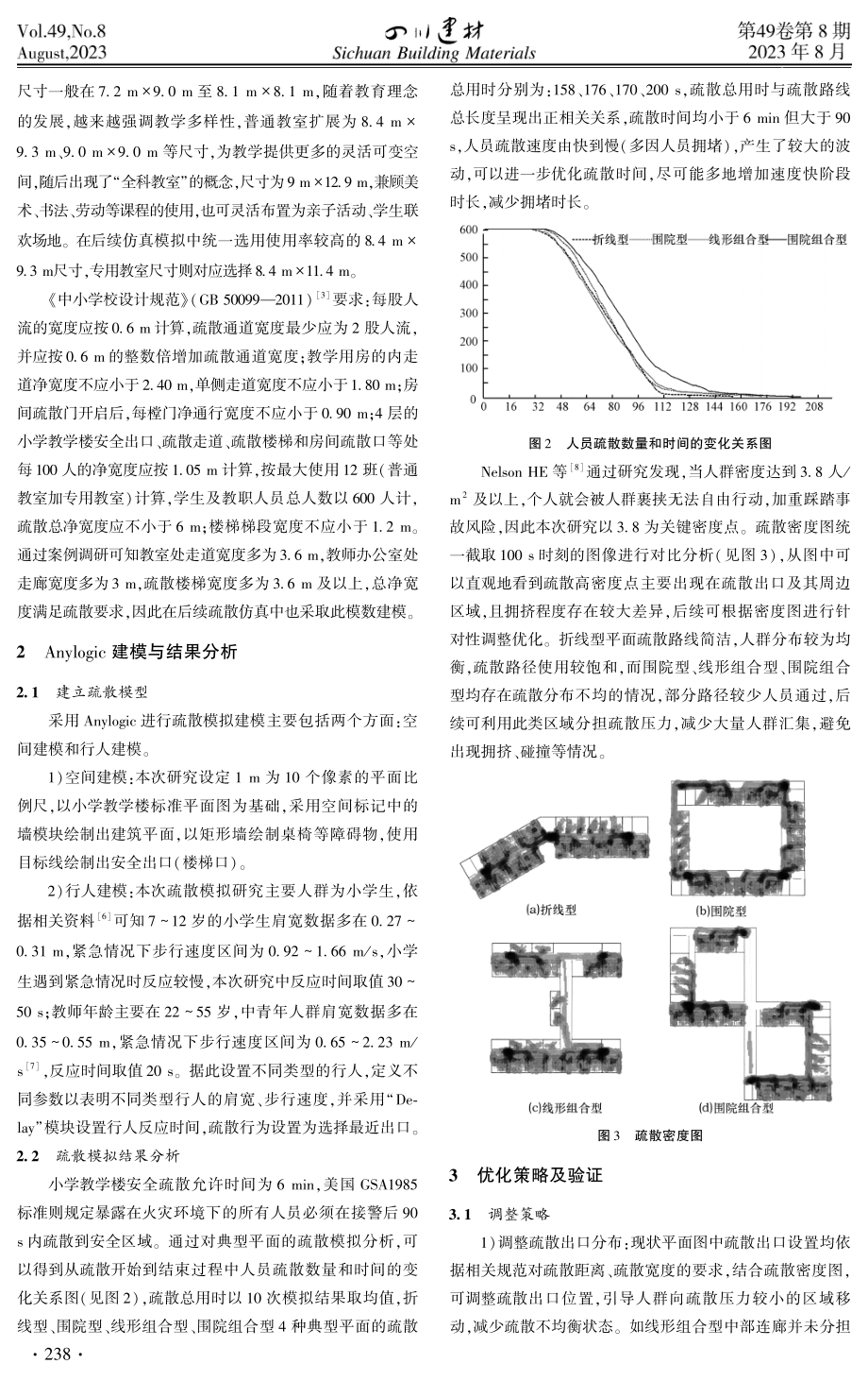 基于Anylogic的小学教学楼疏散效率优化研究.pdf_第2页