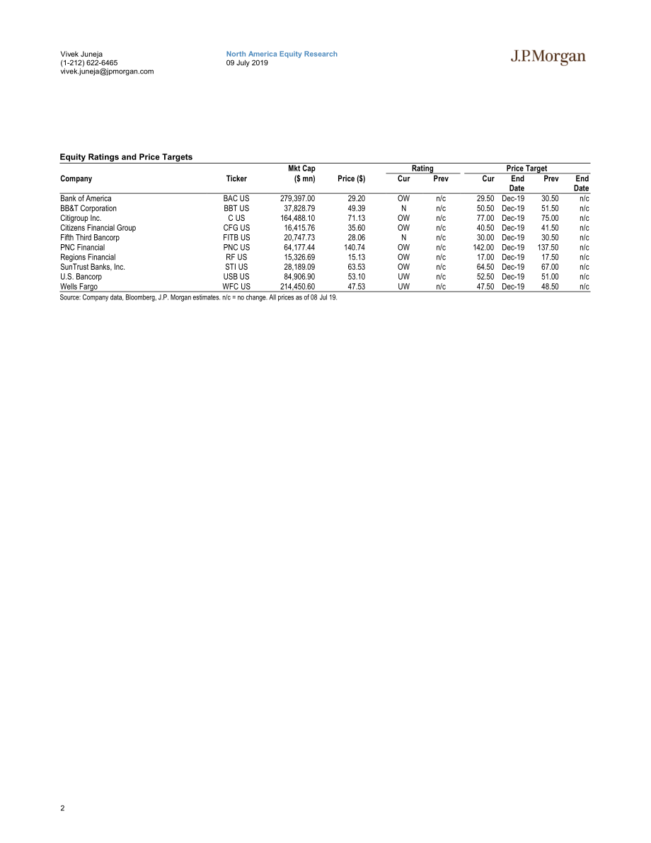 J.P. 摩根-美股-银行业-美国大型银行业二季度预览-2019.7.9-39页 (2).pdf_第3页