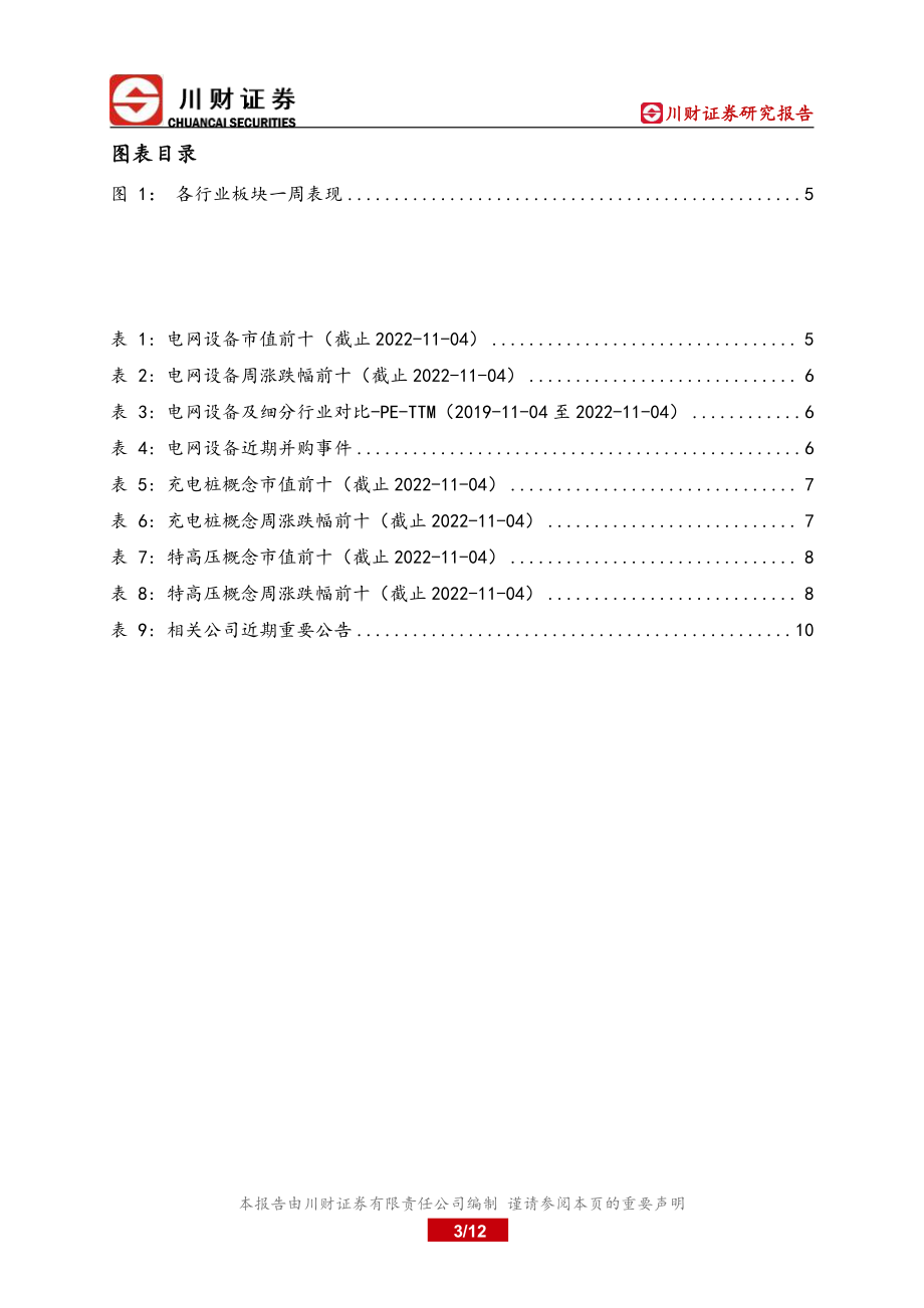 20221105-川财证券-电力基建行业周报：聚焦自上而下基本面投资无惧市场消息扰动.pdf_第3页