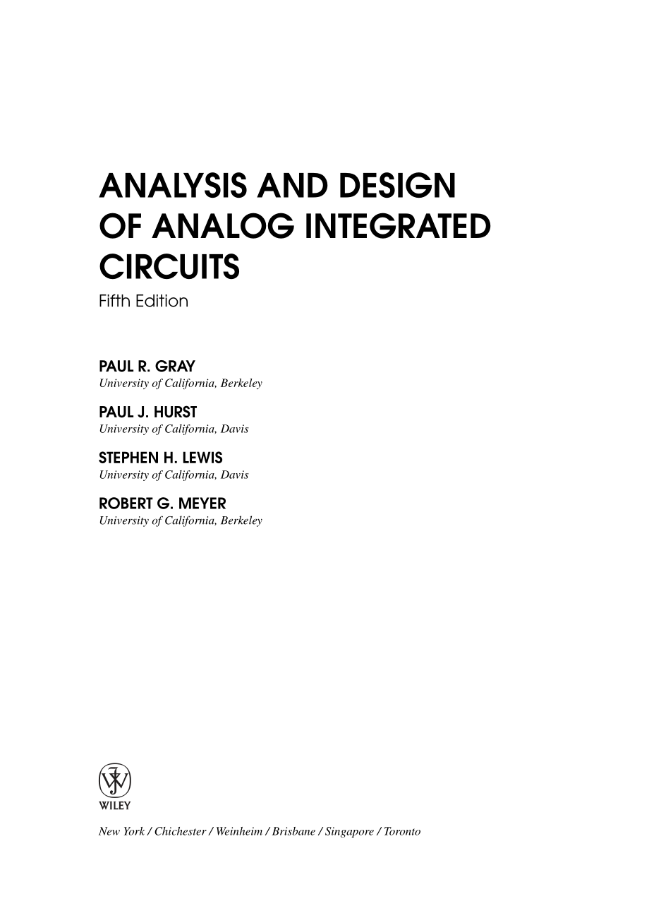 Analysis and Design of Analog Integrated Circuits 5th.pdf_第3页