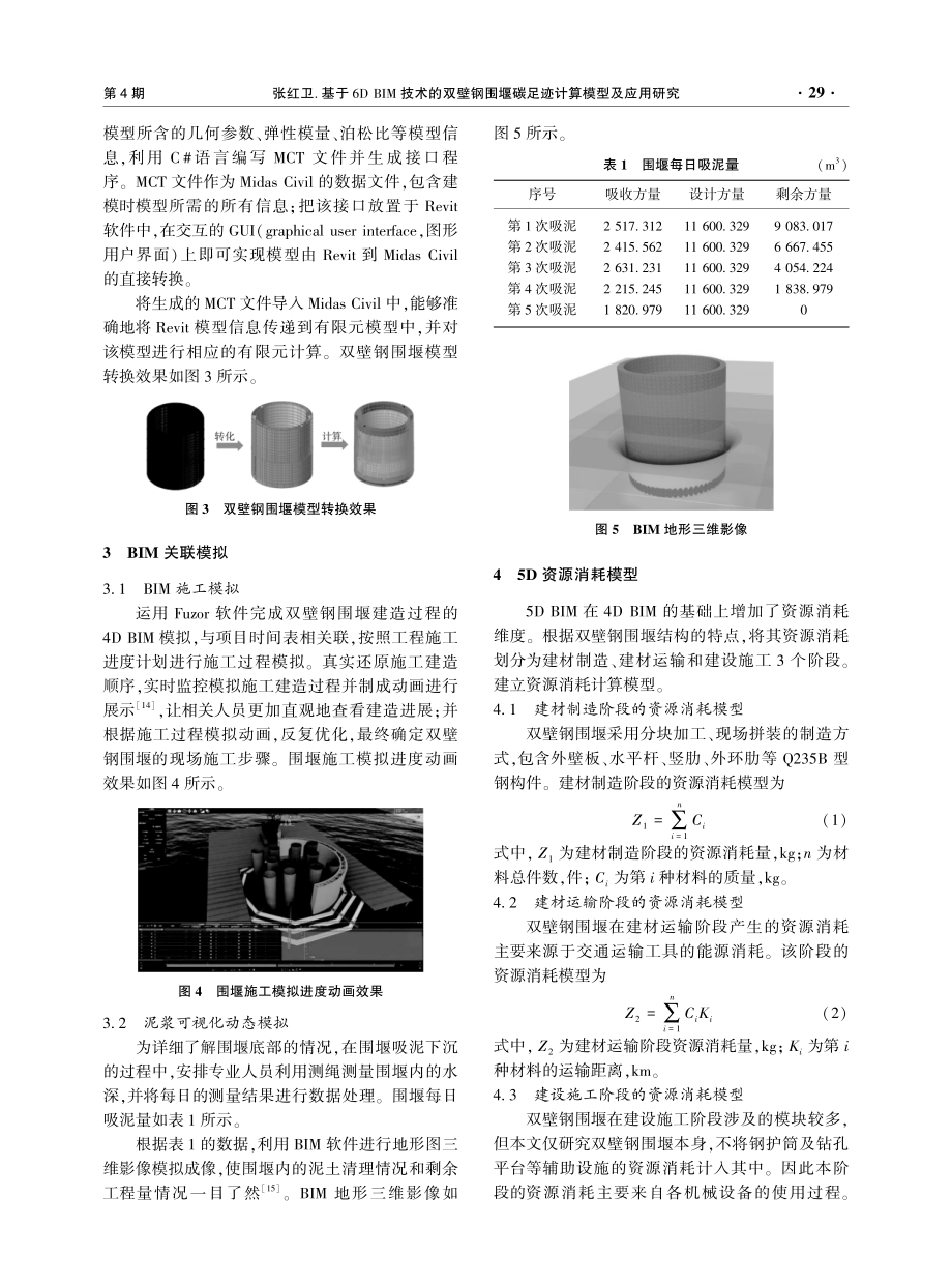 基于6D BIM技术的双壁钢围堰碳足迹计算模型及应用研究.pdf_第3页