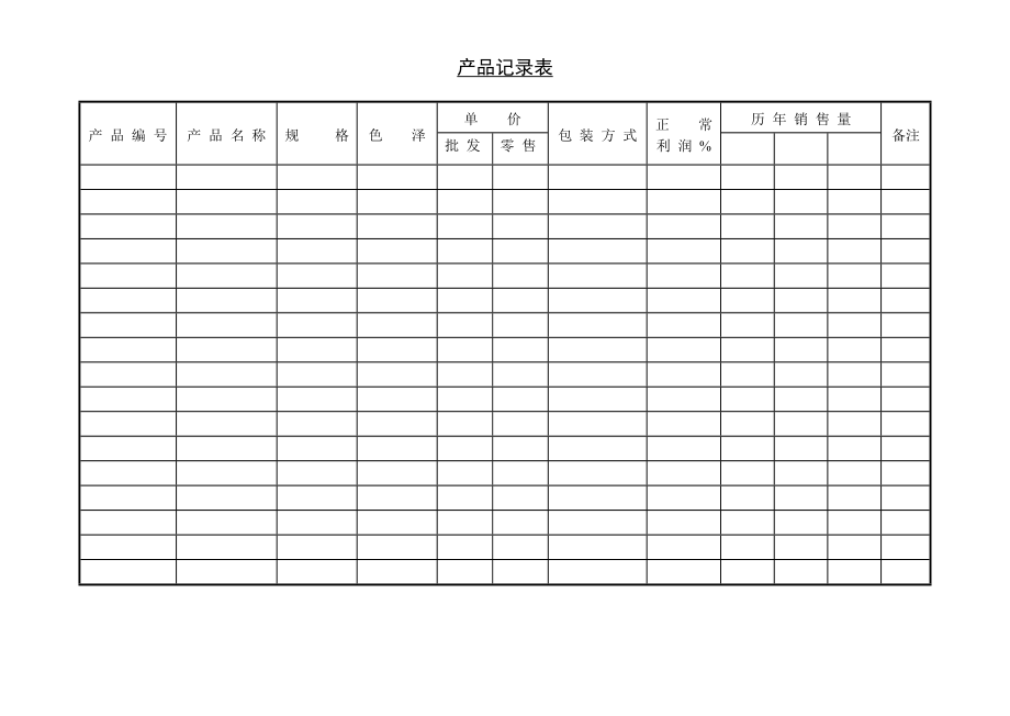 产品记录表.DOC_第1页