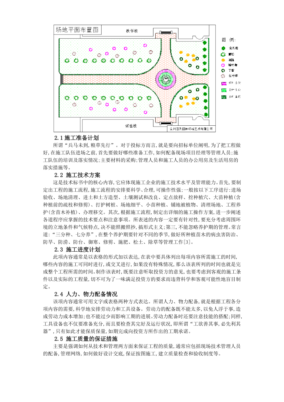 兰州大学榆中分校区院士路绿化施工方案.doc_第2页