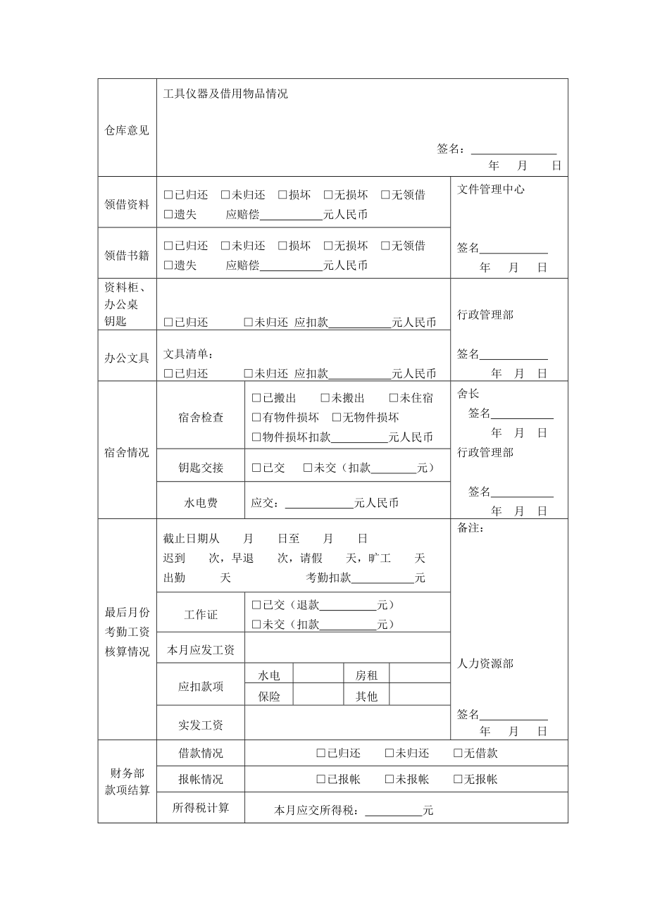 离职交接表.doc_第2页