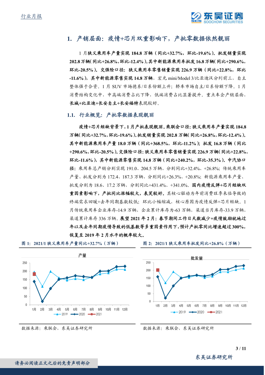 汽车行业月报：疫情+芯片影响有限景气度持续向上-20210223-东吴证券-11页.pdf_第3页