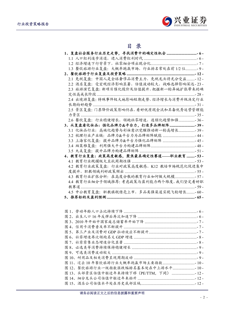 社会服务行业2020年社服行业年度策略：温故知新从历史复盘看旅游、美奢、教育板块投资机遇-20191112-兴业证券-66页.pdf_第3页