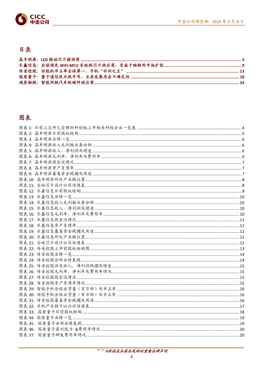 科技行业科创板研究（三）：晶丰明源、乐鑫、传音、国盾量子、鸿泉物联-20190408-中金公司-30页.pdf_第3页