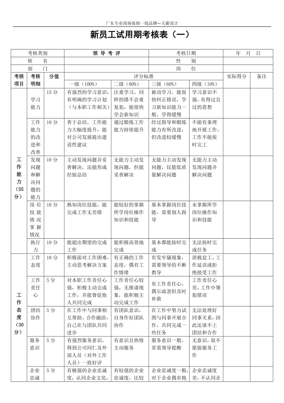 新员工试用期考核表(样本).docx_第2页