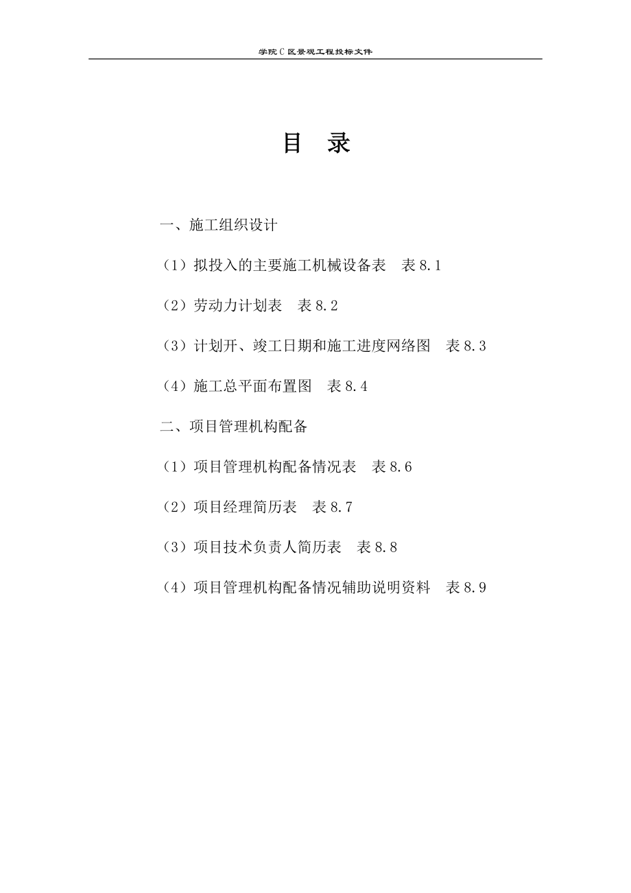 攀枝花学院C区景观工程技术投标文件 (2).doc_第2页