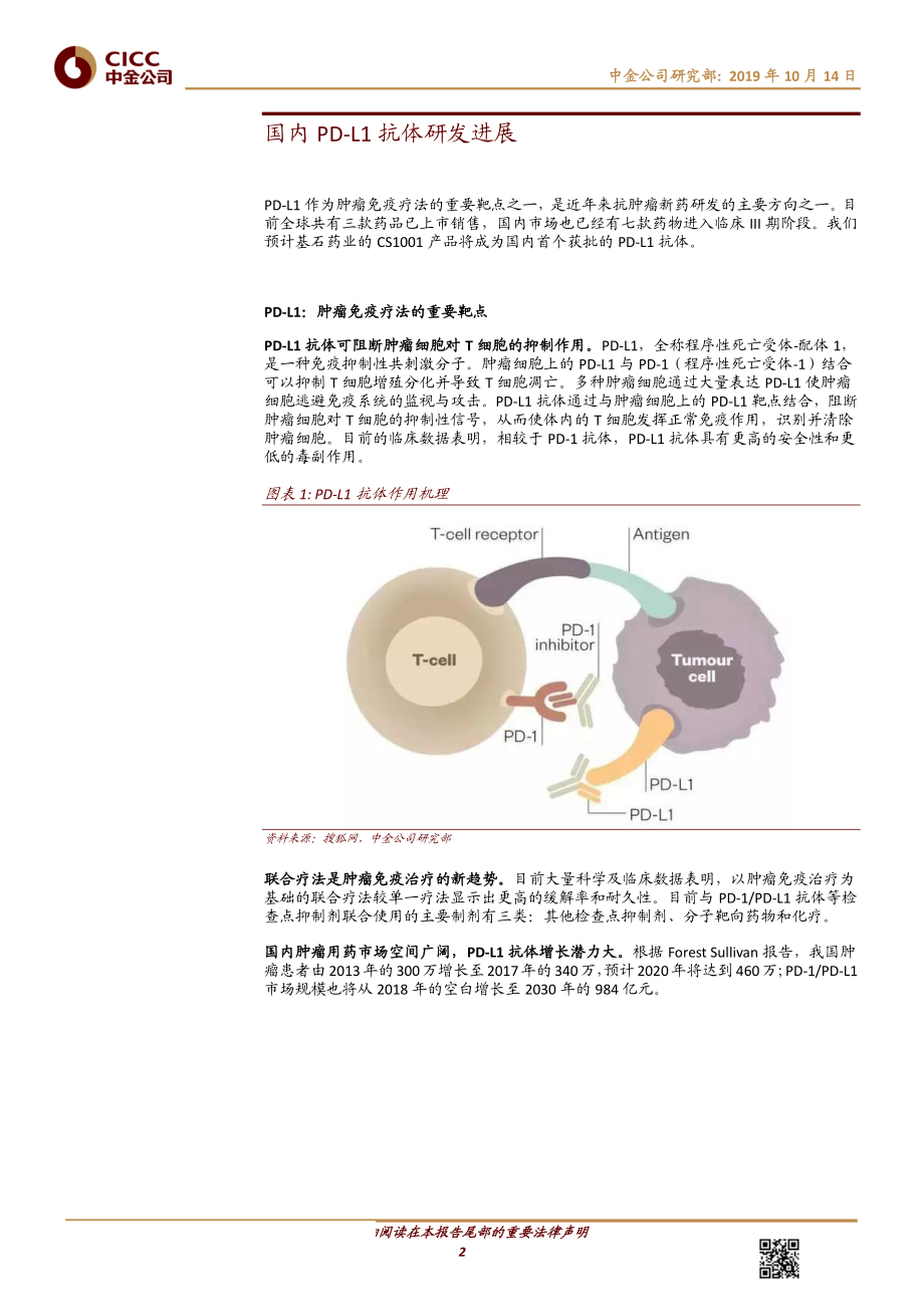 医疗健康行业：国内PD~L1抗体研发进展-20191014-中金公司-15页.pdf_第3页