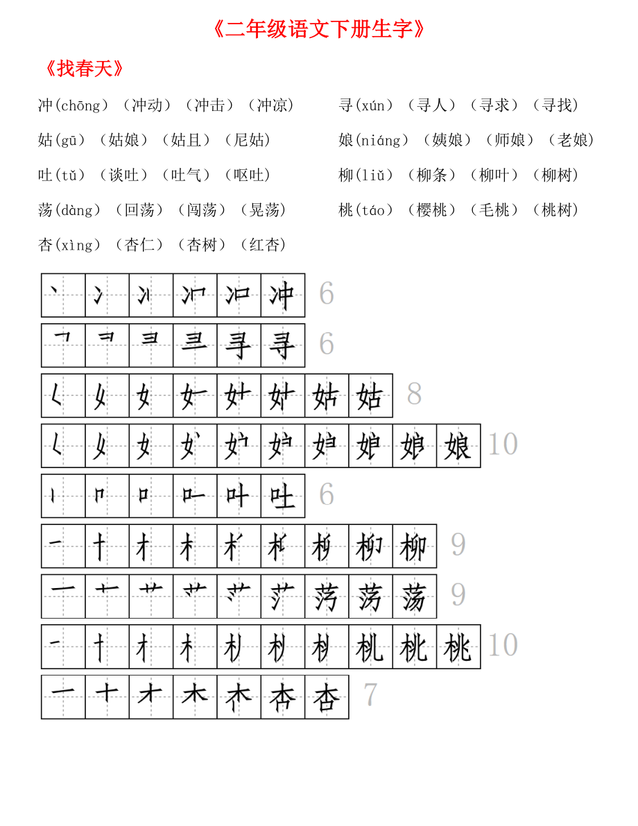 生字拼音组词笔顺.pdf_第2页