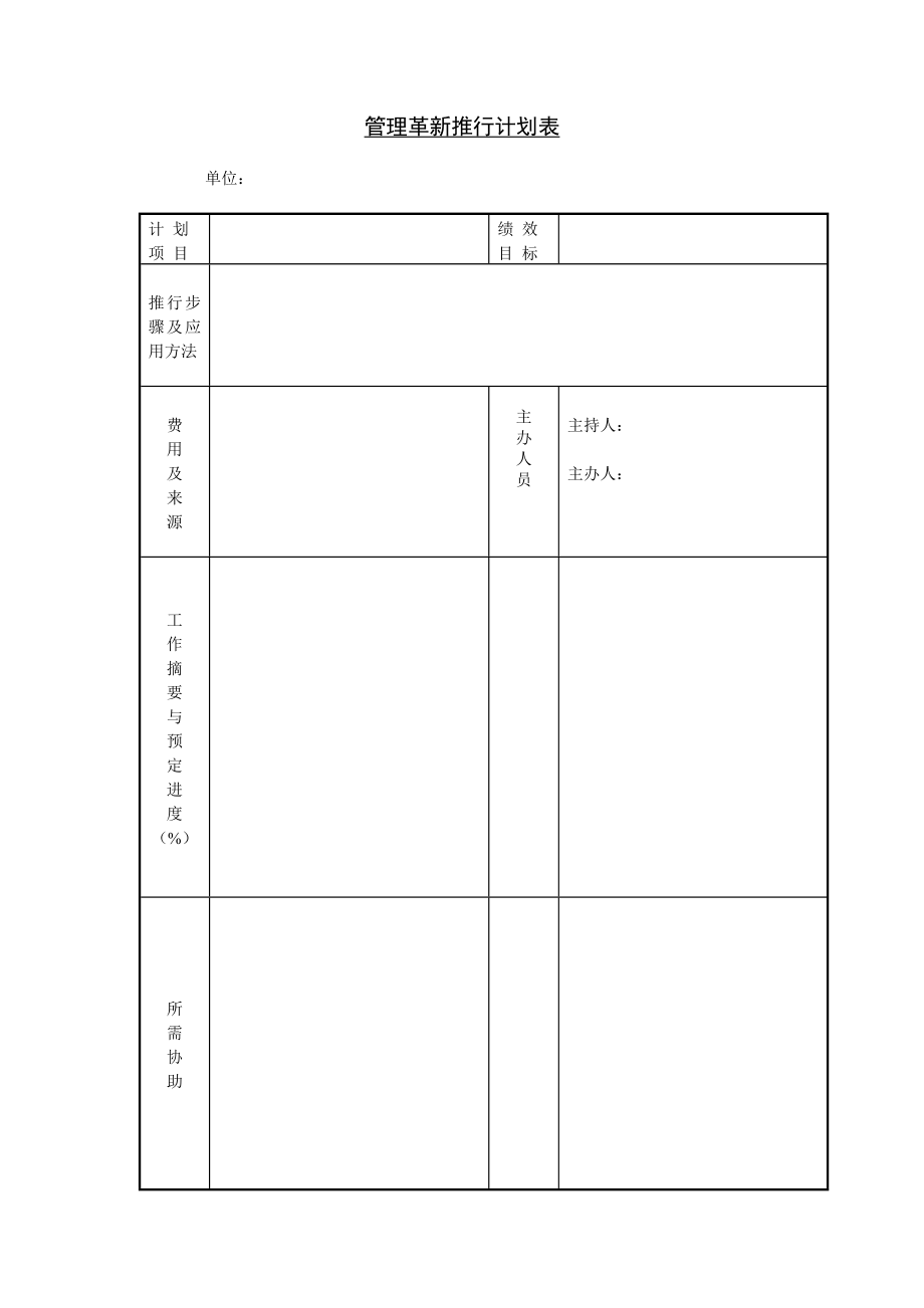 管理革新推行计划表 (2).doc_第1页