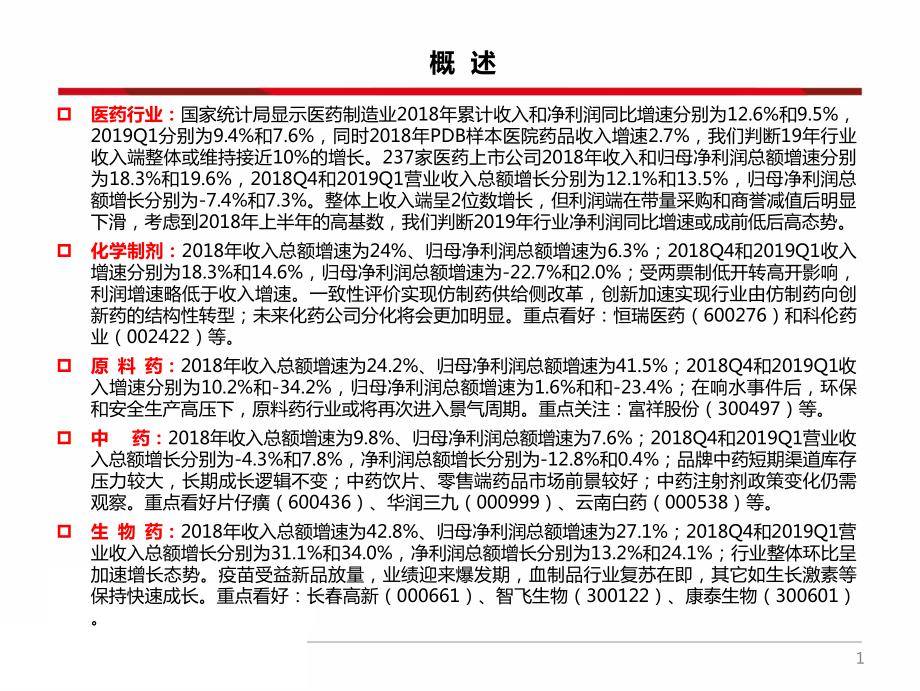 医药行业2018年报及2019年一季报总结：行业分化明显疫苗CRO和药店等表现抢眼-20190505-西南证券-69页.pdf_第3页