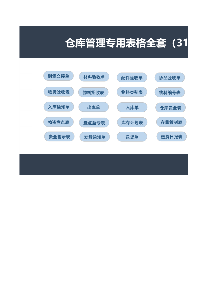 仓库管理专用表格全套.xls_第1页