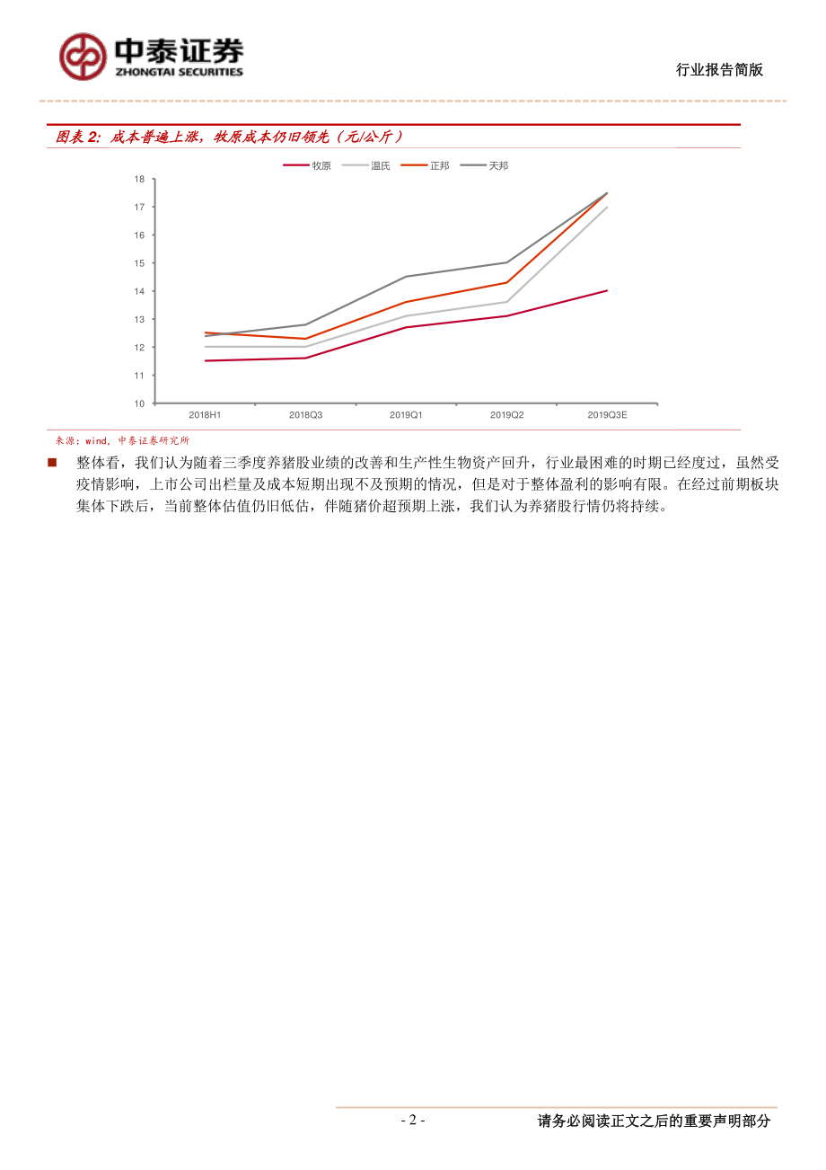 农林牧渔行业：猪价加速上涨业绩兑现正当时-20191013-中泰证券-10页.pdf_第3页