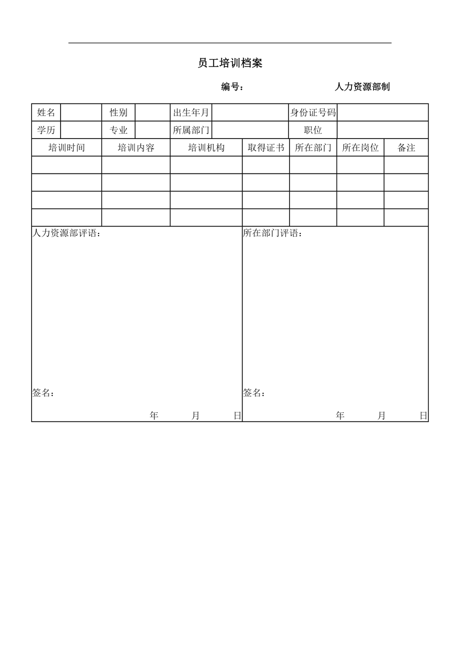 员工培训档案 (3).doc_第1页