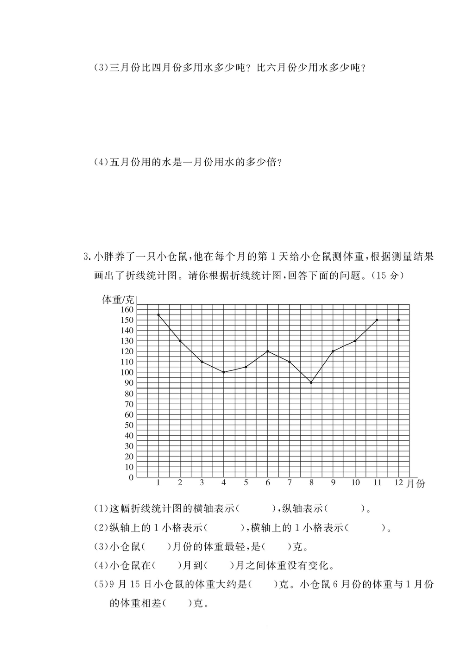 四（下）数学第六单元综合测评卷.pdf_第3页