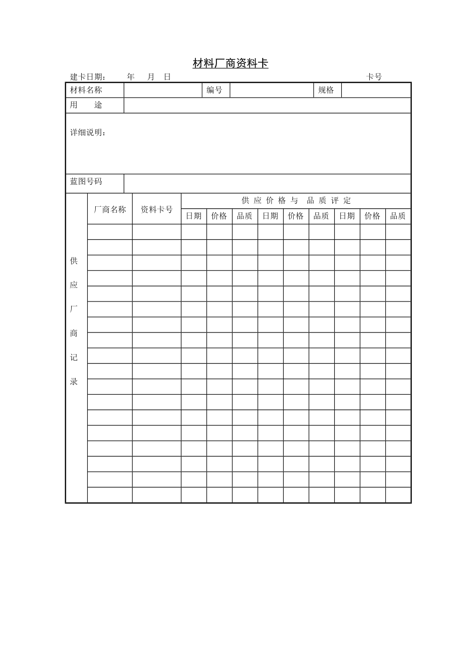 材料厂商资料卡.doc_第1页