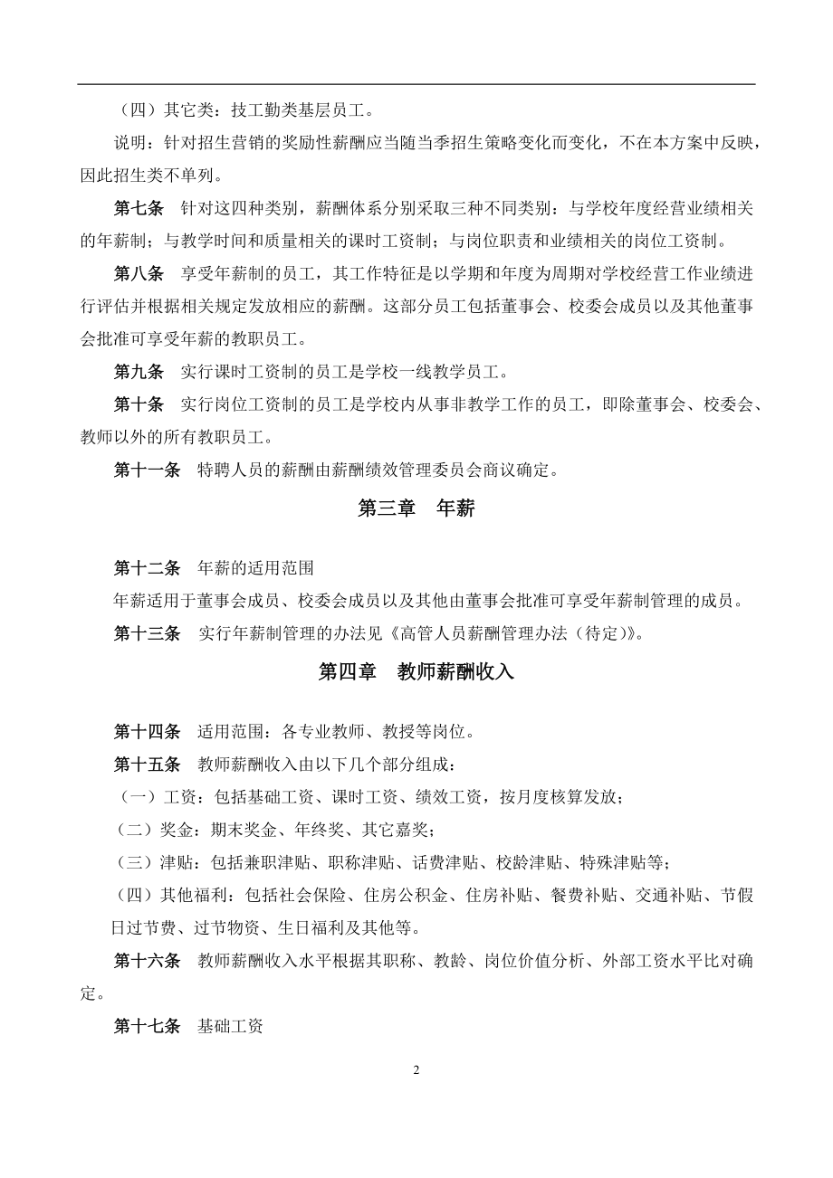 大学薪酬福利制度(全套).docx_第2页