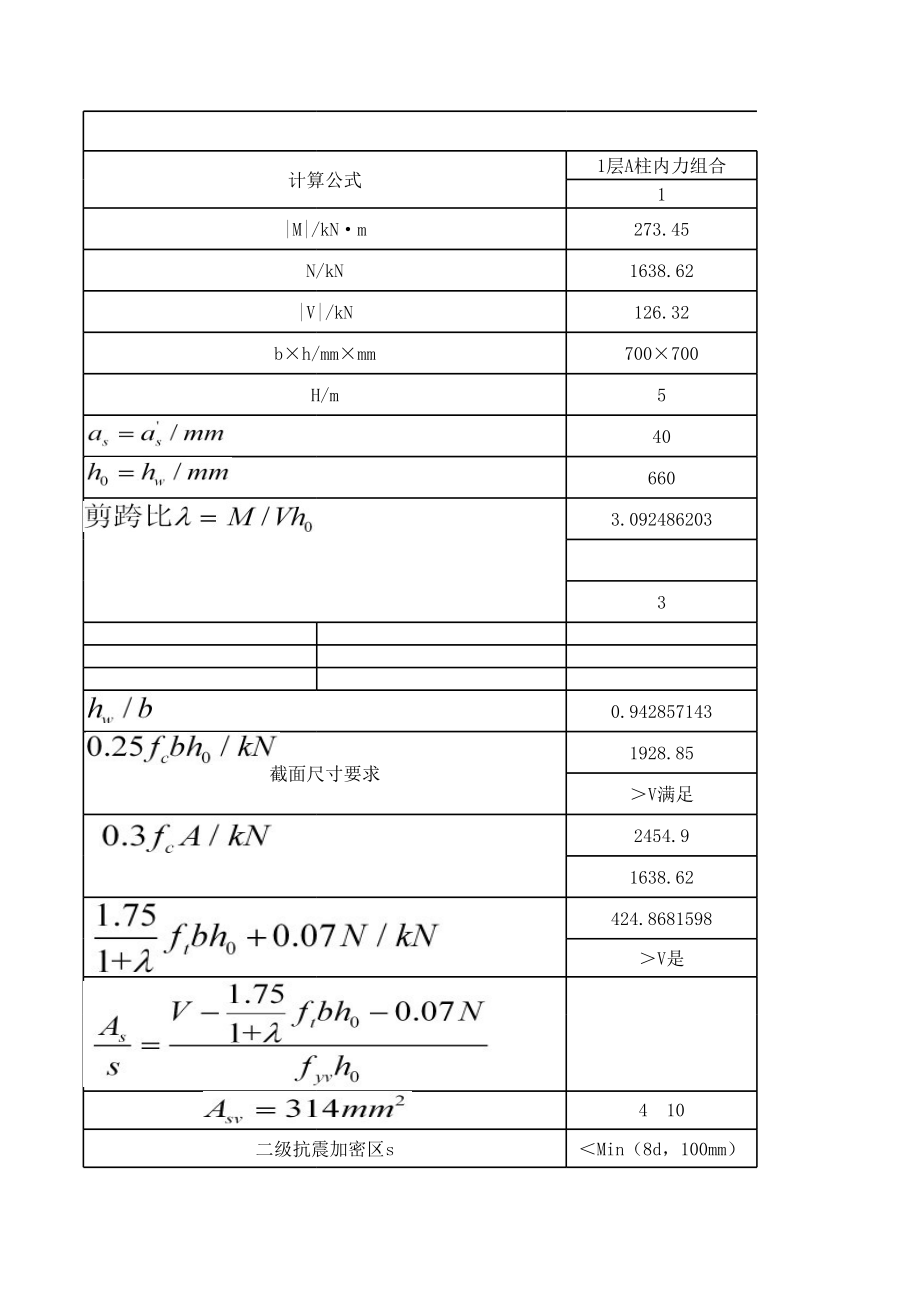 柱抗震斜截面受剪承载力计算 (2).xls_第1页