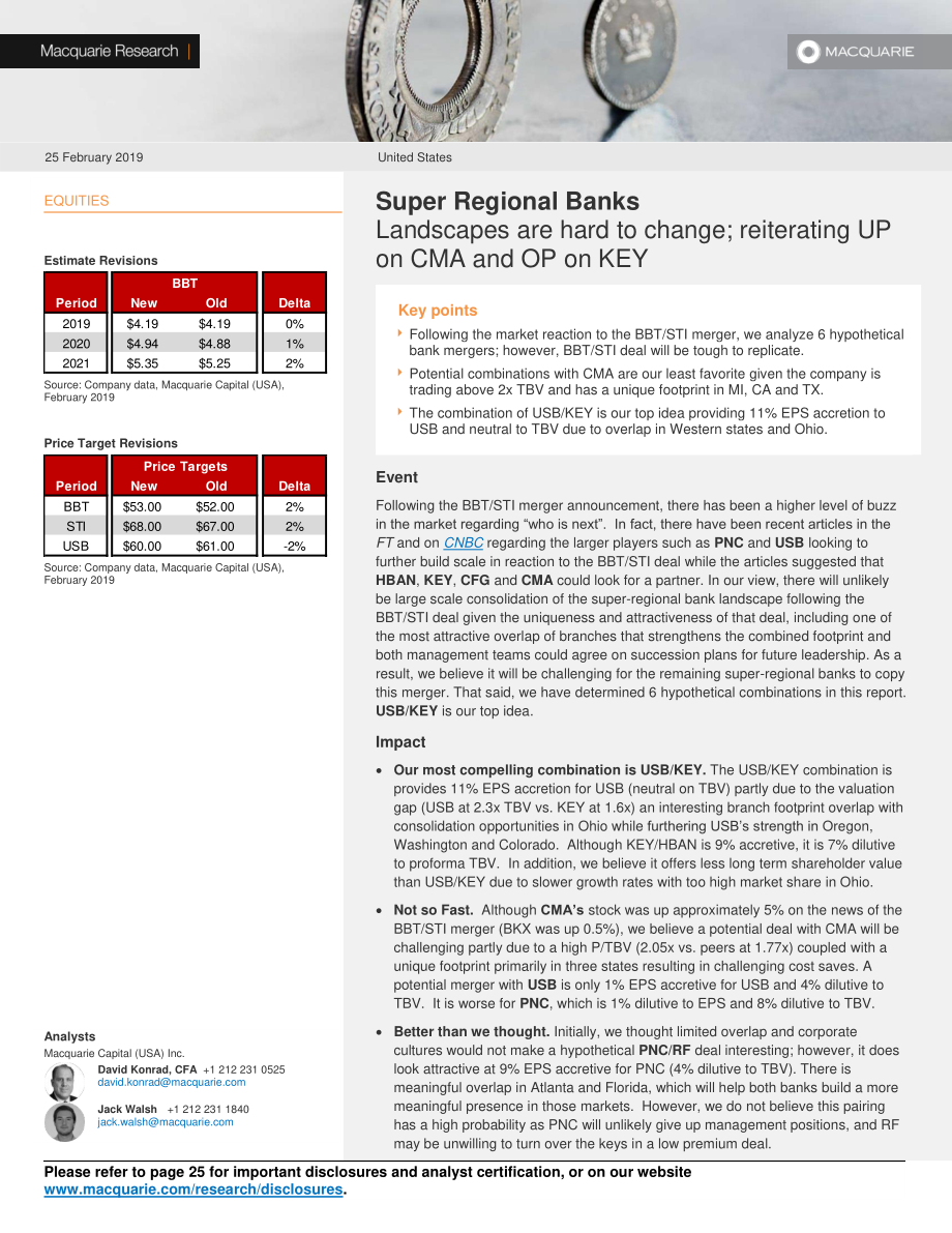 麦格理-美股-银行业-超级地区银行：前景很难改变-2019.2.25-27页.pdf_第1页