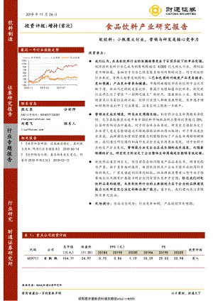 食品饮料产业研究报告：软饮料：小瓶装大行业营销与研发是核心竞争力-191127.pdf