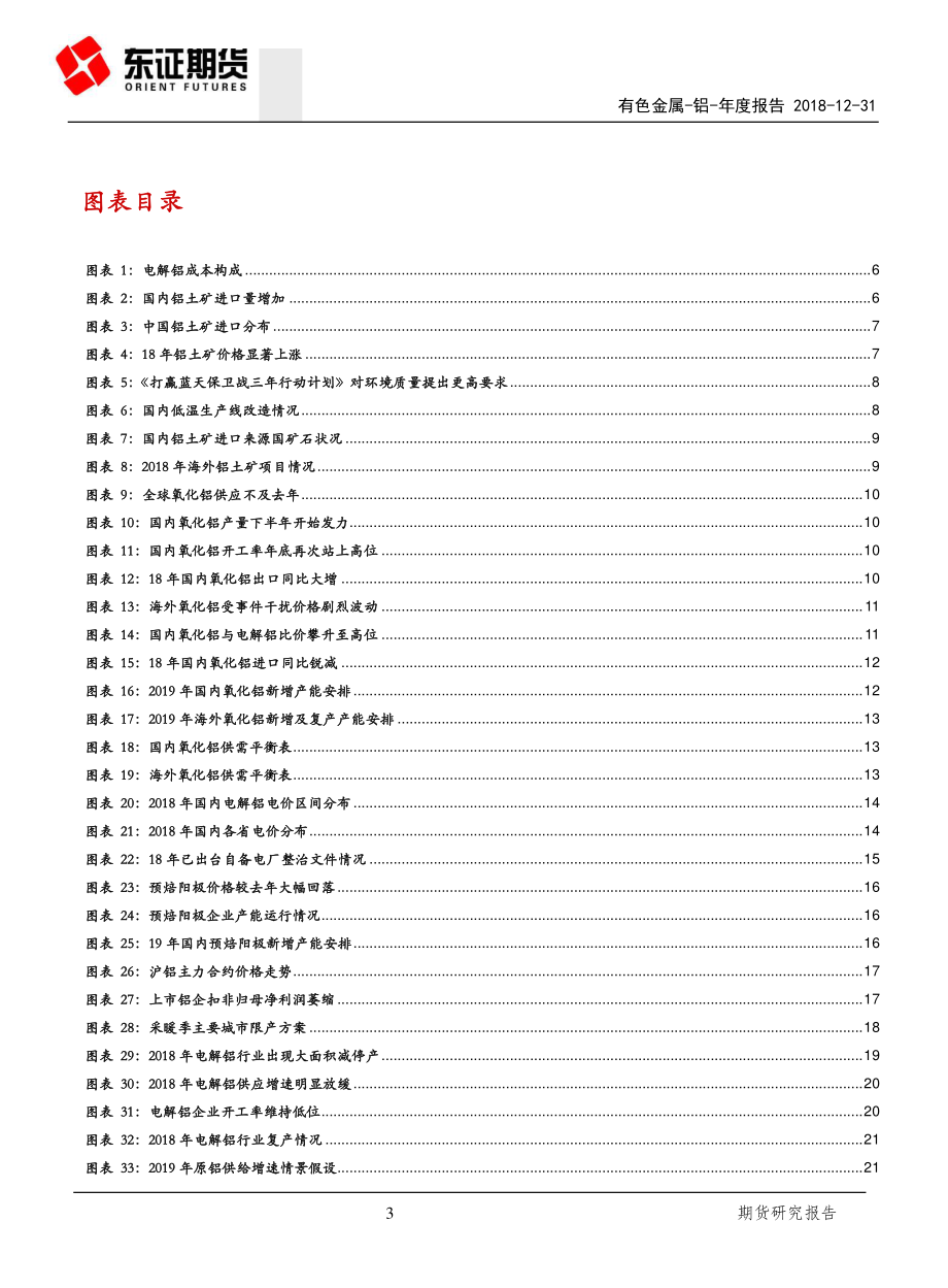 铝年度报告：以利润为尺度进退之时-20181231-东证期货-39页.pdf_第3页