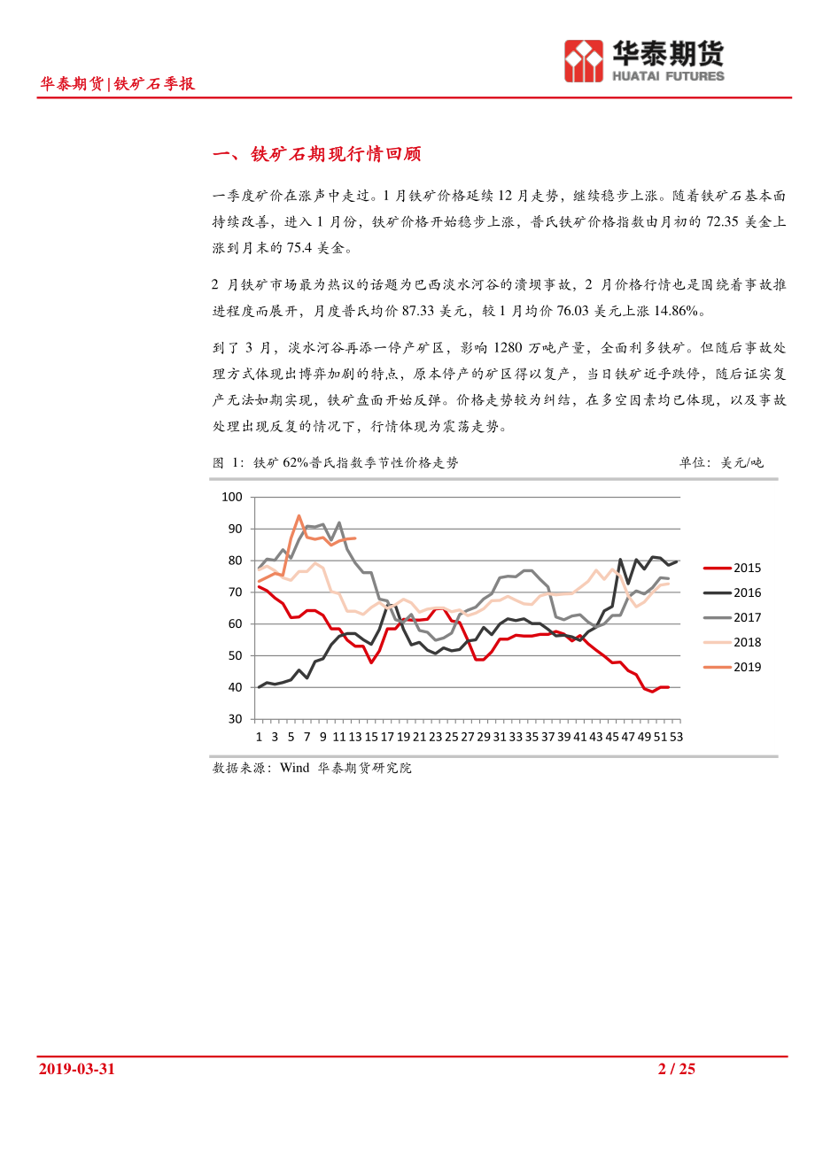 铁矿石季报：供给收缩初显现库存下降力度大-20190331-华泰期货-25页.pdf_第3页