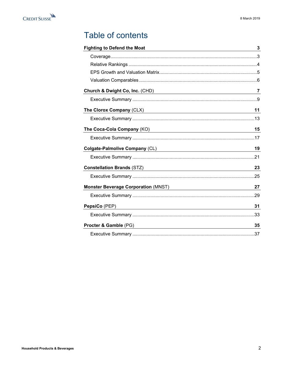 瑞信-美股-消费品行业-家居产品与饮料行业摘要：为保卫护城河而战-2019.3.8-42页.pdf_第3页