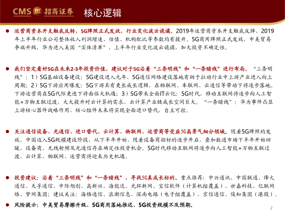 通信行业2019年中期投资策略：国产崛起“三明一暗”布局5G大产业机遇-20190618-招商证券-115页.pdf_第3页