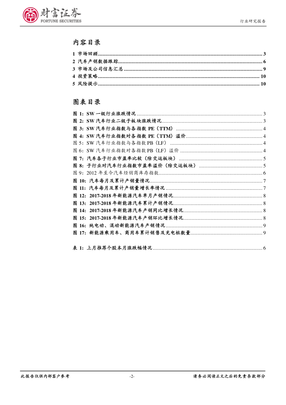 汽车行业月度报告：销量预期改善板块配置性价比提升-20190322-财富证券-11页.pdf_第3页