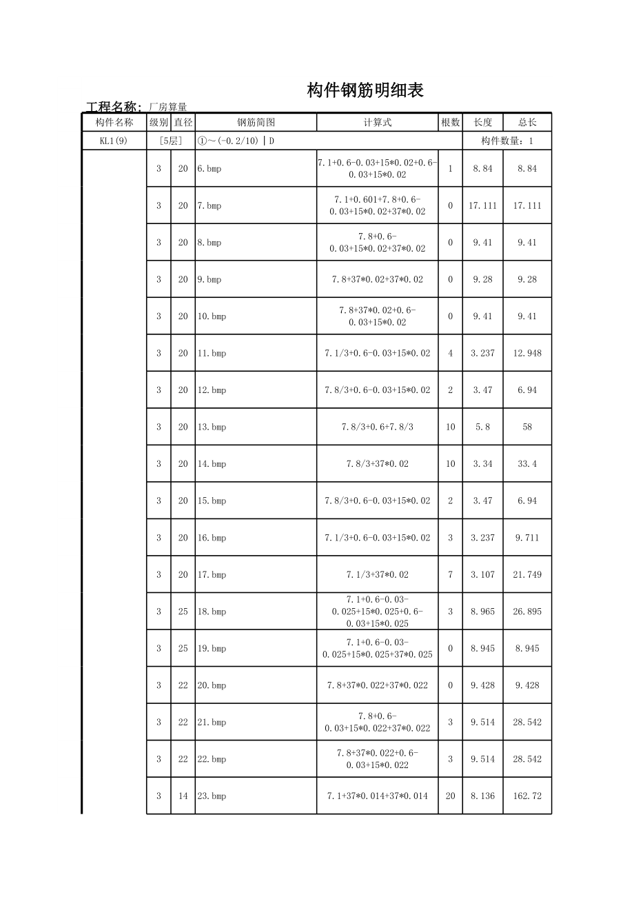 梁（五层） (2).xls_第1页